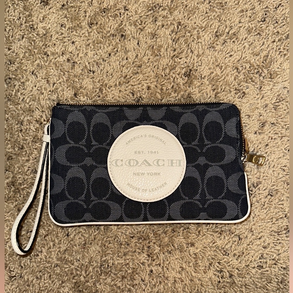 Washed denim wallet!